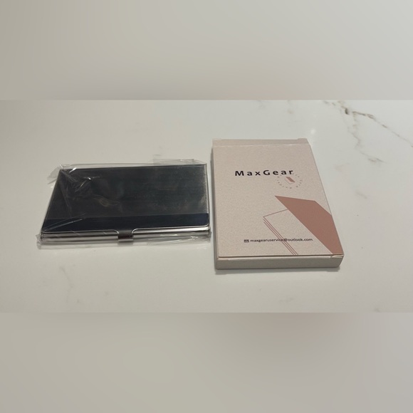 Stainless Steel Business Card Holder. Great professional business appearance.NEW - Picture 5 of 6